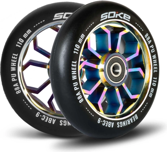 Soke kotačići za romobil 110 mm rainbow 2 kom