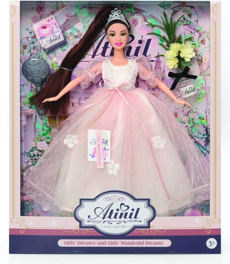 Lutka u svečanoj haljini s dodacima 28 cm