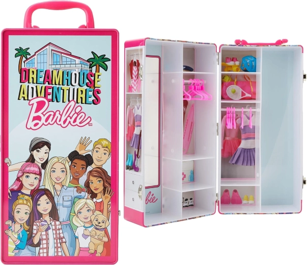 Klein Barbie Dreamhouse Adventures metalni kovčeg s garderobom