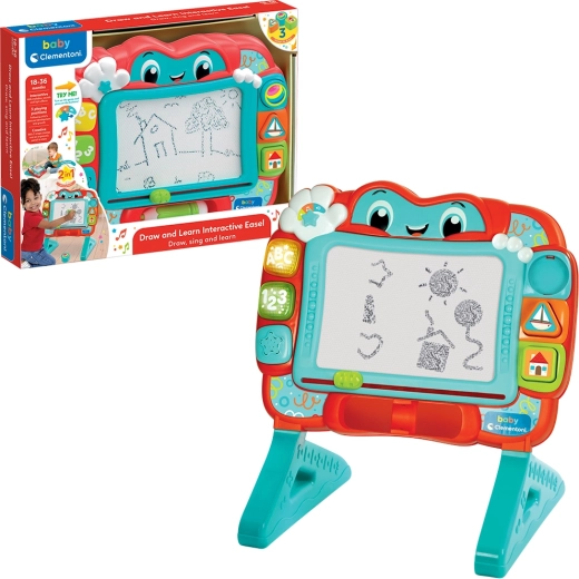 Baby Clementoni moja interaktivna magnetska ploča za crtanje 2-u-1