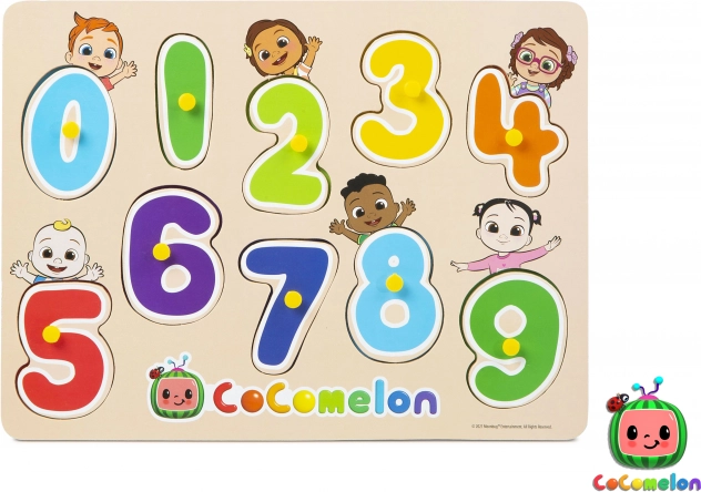 Drvena umetnička s brojevima CoComelon