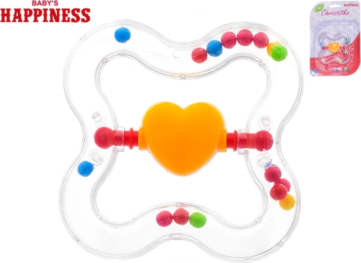 Zvečkalo s rotirajućim srčekom za bebe