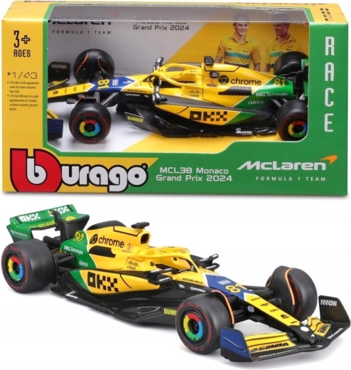 Bburago RACE Formula F1 McLaren MCL38 2024 Senna Edition 1:43 Oscar Piastri #81