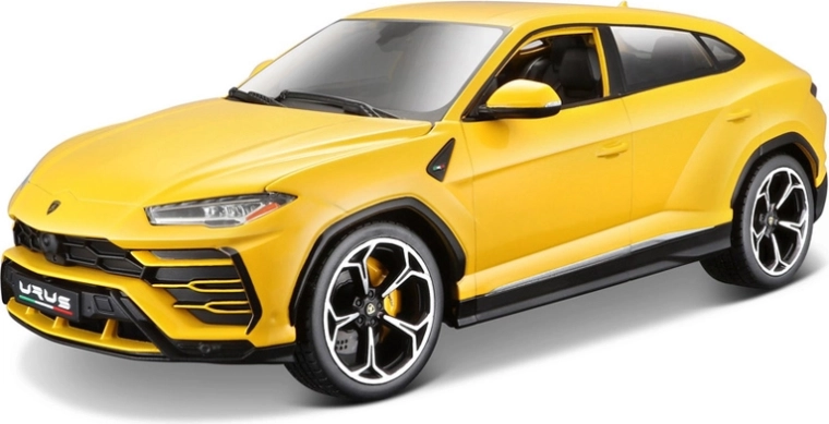 Model Lamborghini Urus u mjerilu 1:18, žuti