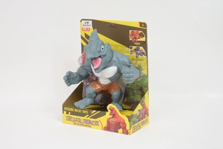Behemoth mekani plišani dinosaurus sivi
