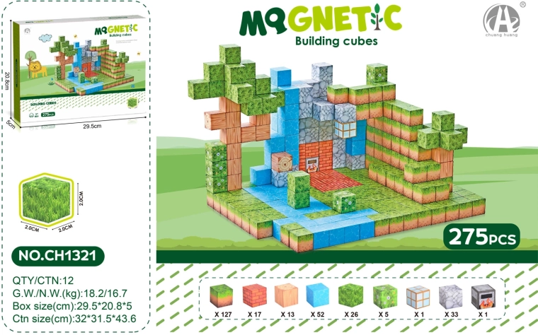 Magnetne kocke 3D – set od 275 dijelova