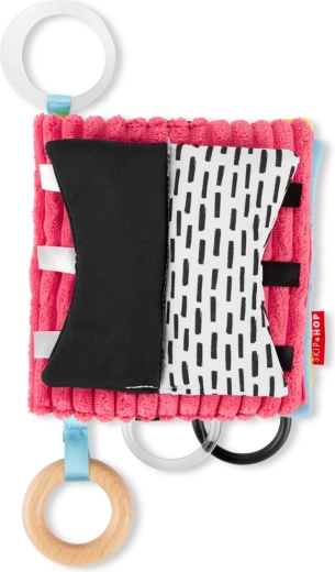 Skip Hop educational fabric book on C-ring Discoverosity 0m+