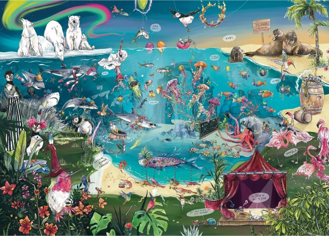 Puzzle Društvo životinja 1000 dijelova GIBSONS