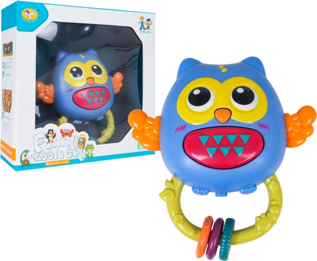 Interactive owl for the youngest with light and sound