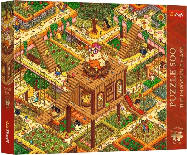 Puzzle Premium plus 500 dijelova Smiješni pilići