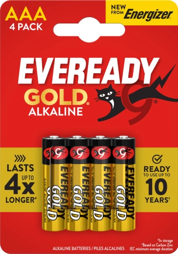 Baterije AAA ENERGIZER Eveready Gold, 4 kom