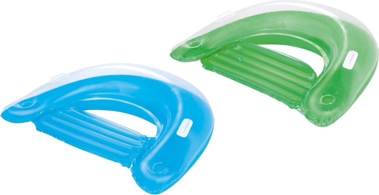 Nafukavajuća vodena fotelja s ručkama i držačima za napitke 152 × 99 cm Bestway zelena/plava