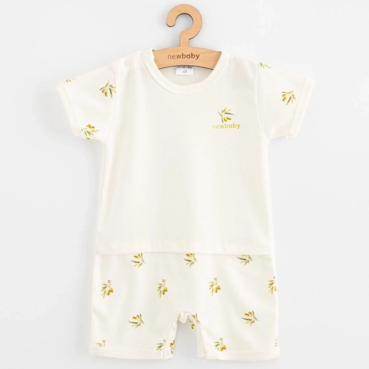 Ljetni kombinezon za bebe od organskog pamuka New Baby Masline 62 (3–6 mjeseci)
