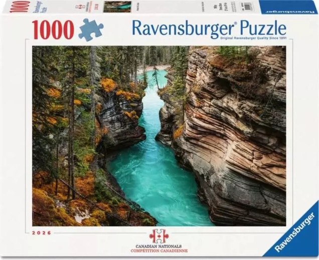 Ravensburger puzzle Canadian Nationals: Vodopad Athabasca 1000 dijelova