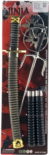 Ninja set with dagger and accessories