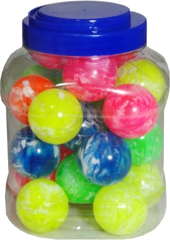 Set gumenih loptica 4,5 cm – 26 kom u posudi