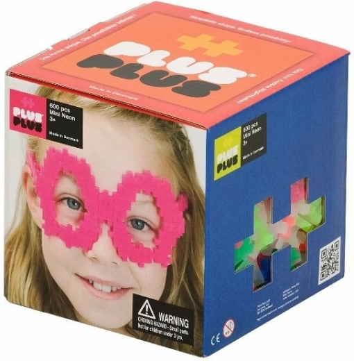 Plastična konstrukcijska igra PlusPlus Mini Neon - 600 dijelova