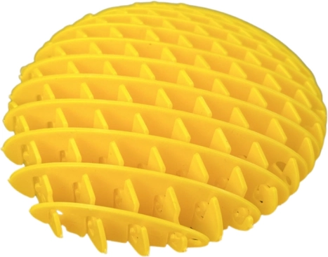 Antistres igračka fidget žuta 10 cm