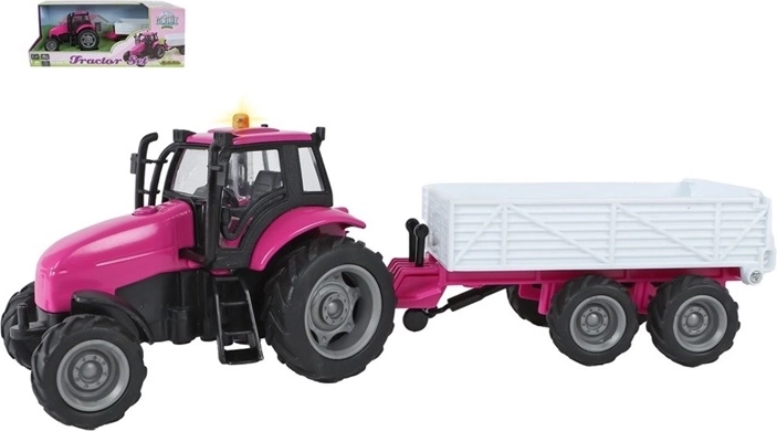 Traktor s prikolicom sa svjetlosnim i zvučnim efektima 25 cm