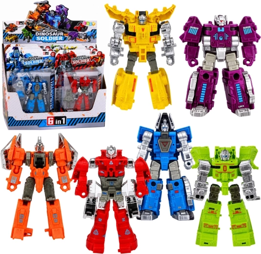 Robotski dinosaurus 2u1 s pomičnim dijelovima, figurica mix - 1 komad