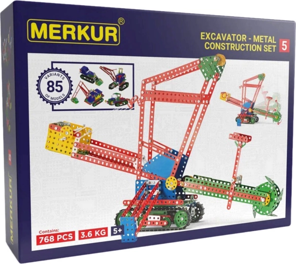 Merkur 5 velika metalna građevinska igračka s 768 dijelova