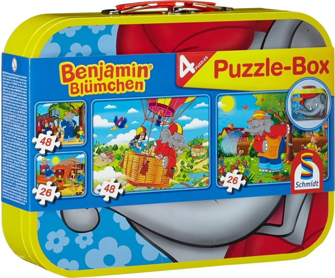 Schmidt puzzle Benjamin Cvjetko 4u1 u limenom kovčežiću