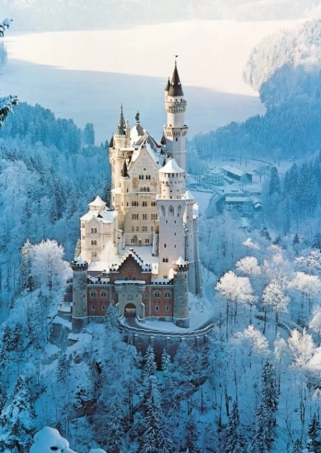 Ravensburger puzzle Dvorac Neuschwanstein zimi 1500 dijelova