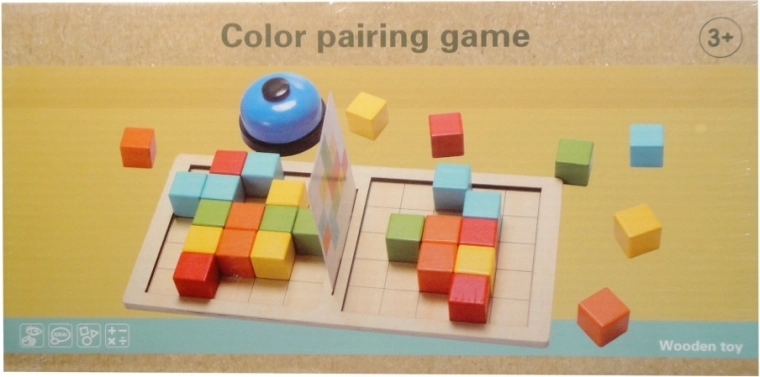 Wooden game for 2 players – who will match the pattern first?