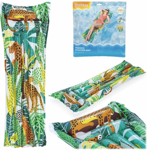 Bestway napuhujući madrac za plažu s motivom džungle 183 × 69 cm - 1 komad