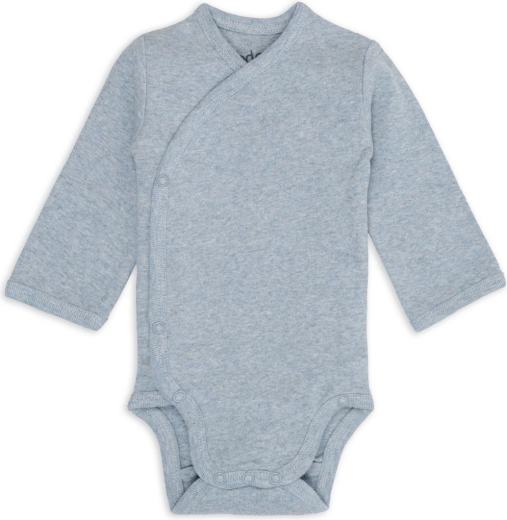 Lodger preklopno body s dugim rukavima melange Blue Fogg, vel. 62