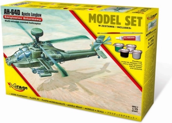 Modelarski set AH-64D Apache Longbow [američki jurišni helikopter].