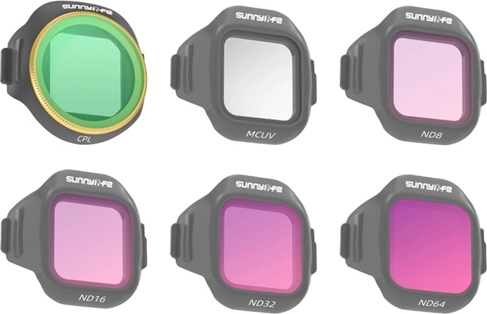 Set od 6 Sunnylife filtera MCUV, CPL, ND8, ND16, ND32 i ND64 za DJI Mini 5 Pro