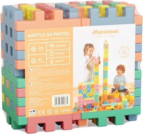 Konstrukcijski set kocka 24 pastelne boje