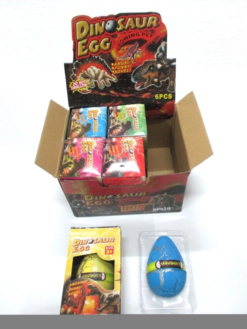 Jaje s rastućim dinosaurom 12 × 8 cm