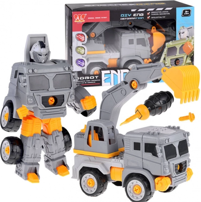 Super građevinski auto-robot 2u1 – Bager