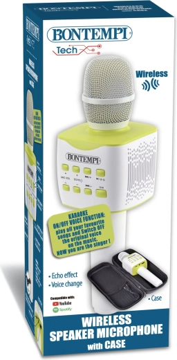 Bežični mikrofon s zaštitnom torbicom i modulatorom glasa