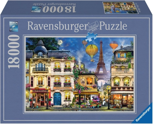 Ravensburger Puzzle “A Walk Through Nighttime Paris” 18,000 Pieces