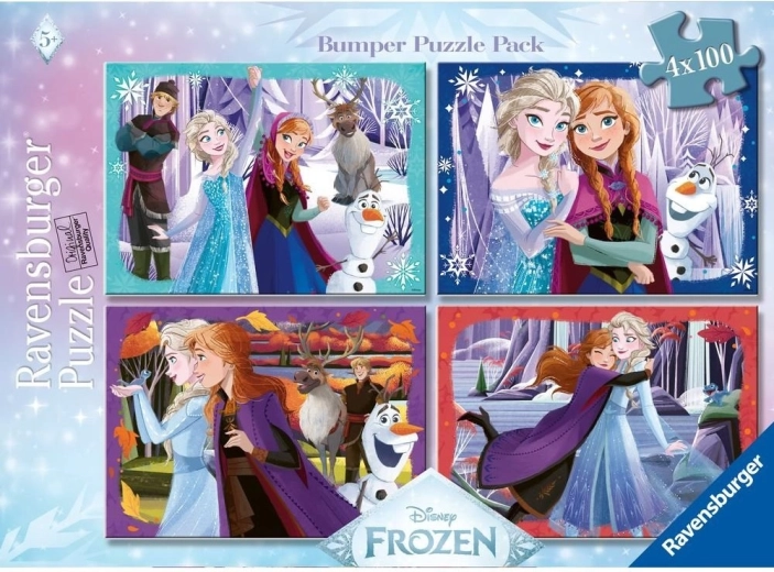 Ravensburger puzzle Disney Snježno kraljevstvo 4×100 dijelova