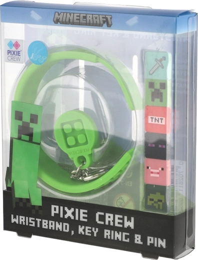 Pixie Crew set 3 u 1 narukvica, privjesak za ključeve i bedž