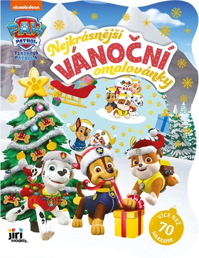 Božićne bojanke sa naljepnicama Patrolne šape