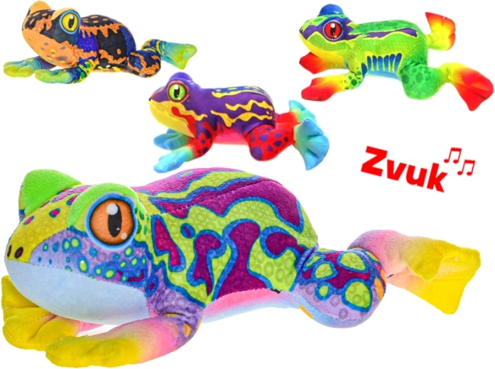 Plišana žaba sa zvukom 20 cm