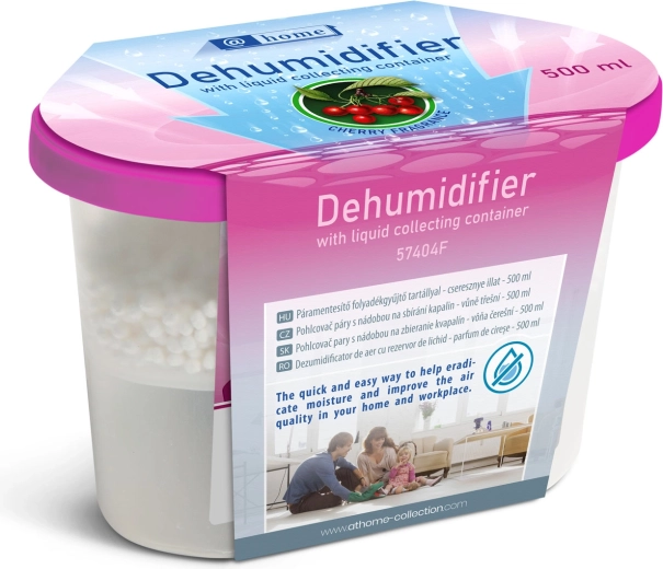 Moisture absorber with liquid collection container, cherry fragrance, 500 ml