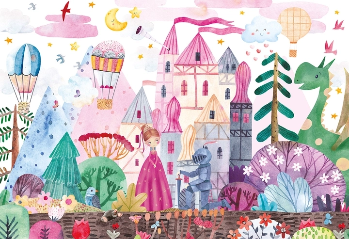 Puzzle sa naljepnicama Dvorac 250 komada