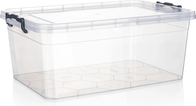 Spremnik Gema 20 l s poklopcem i kopčama, proziran