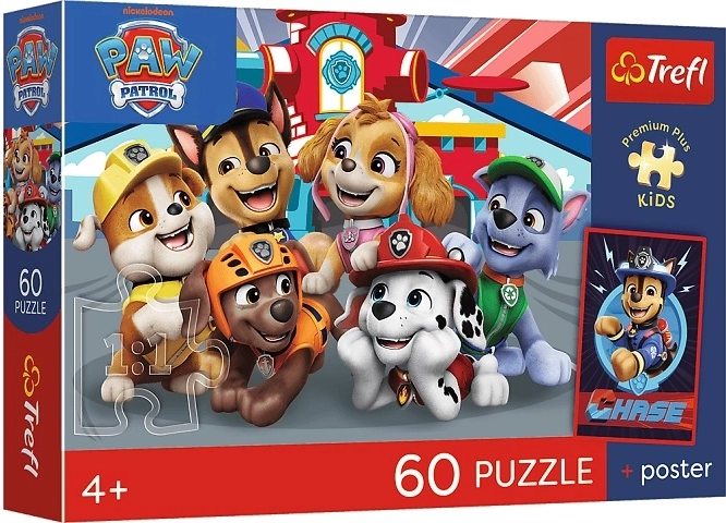 Dječja puzzle Premium Plus Kids Pasje poslijepodne 60 dijelova
