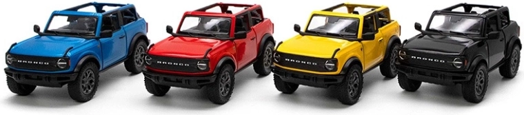 Metalni model Ford Bronco 2022 s povratnim navijanjem