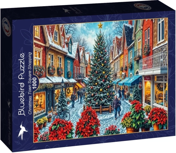 Bluebird puzzle Božićna kupovina na trgu 1000 dijelova