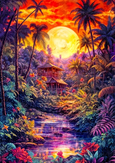 Enjoy puzzle Sumrak u džungli 1000 dijelova