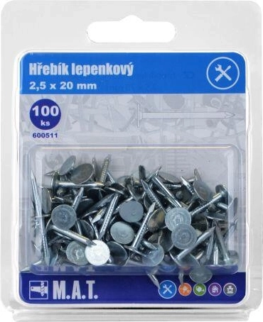 Pocinčani čavli za lepenku 20 × 2,5 mm (100 kom)