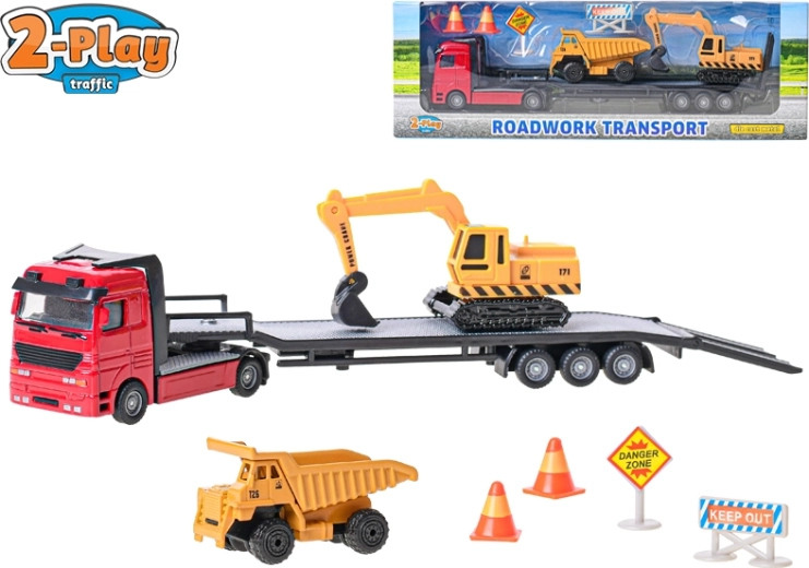 2-Play Traffic građevinski utovarivač 25 cm – metal i plastika, slobodan hod